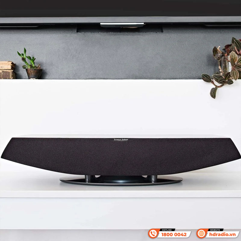 Loa Sonus Faber Omnia, Bass 16.5cm, 490W, 30Hz – 25kHz, WiFi, Bluetooth, HDMI ARC, MM Phono/Line-in, Ethernet, Apple AirPlay 2, Chromecast, Spotify, TIDAL, Roon Ready-10