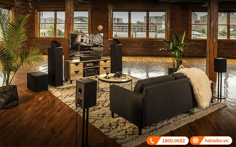 hỗ trợ âm trầm cực tốt trong hệ thống âm thanh