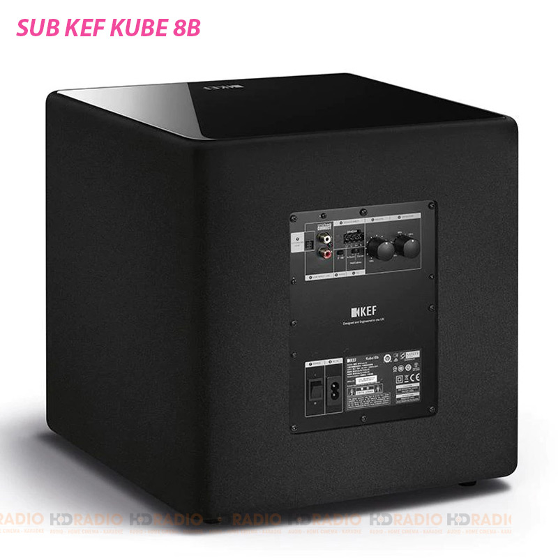 Dễ dàng kết nối với subwoofer KEF Kube 8B Loa subwoofer KEF Kube 8B