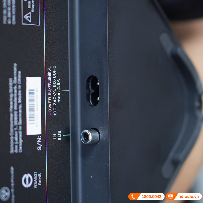 Loa Sennheiser Ambeo Sub SW02, Bass 20cm, công Suất 350W-11