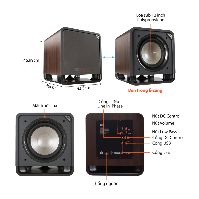 Chú thích Loa sub Polk Audio HTS12