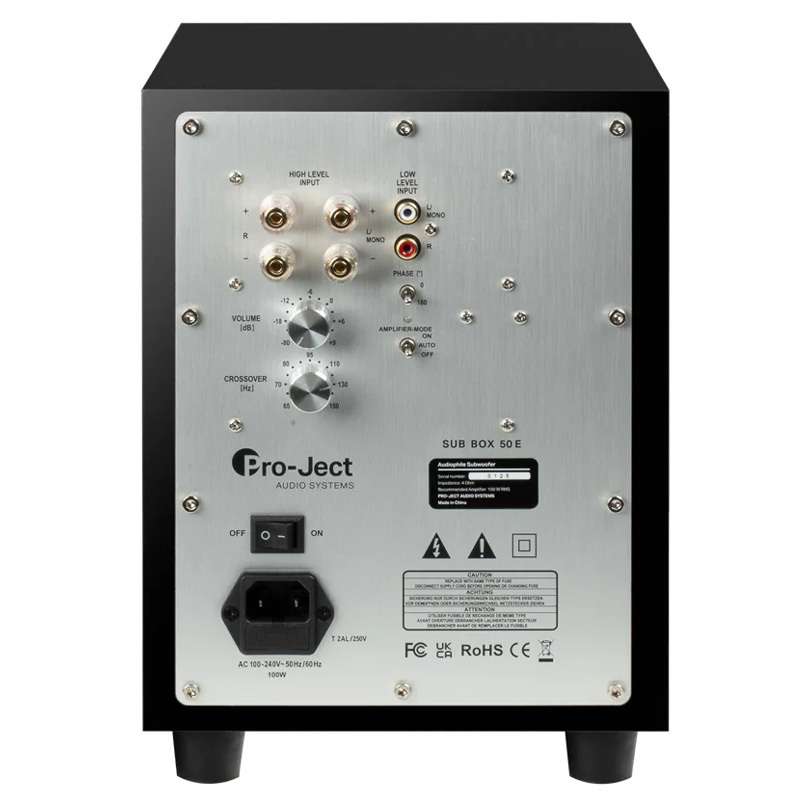 Loa sub Pro-Ject Box 50 E, Bass 13cm, Tần số 38Hz - 160Hz-2