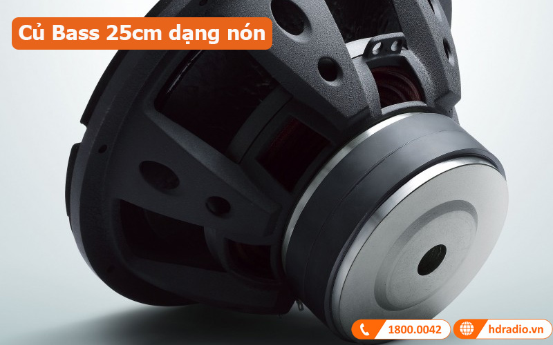 Loa Yamaha NS-SW100 củ bass 25cm dạng nón 