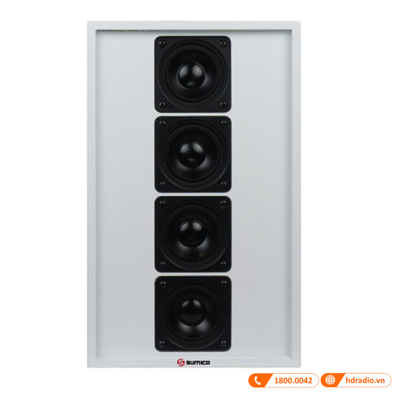 Loa Sumico Canvas 1008 (1 loa sub + 2 loa vệ tinh), 250W, 90dB, 6Ohms-12