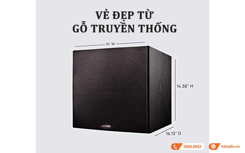 Loa Sub Polk PSW 108 thiet ke