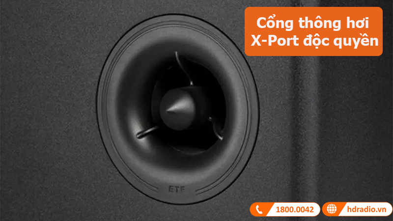 Loa center Polk Audio Reserve R400 cổng thông hơi X-Port độc quyền