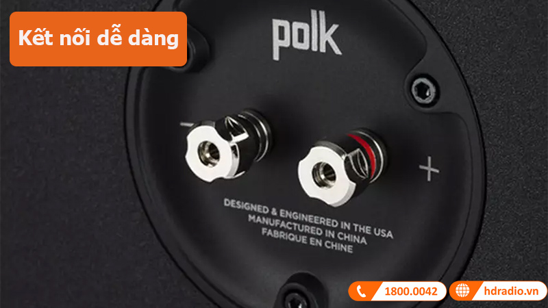 Loa center Polk Audio Reserve R400 kết nối dễ dàng 