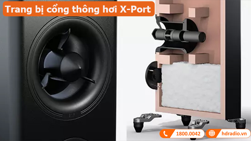 Loa đứng Polk Audio Reserve R500 trang bị công nghệ cổng thông hơi X-Port độc quyền