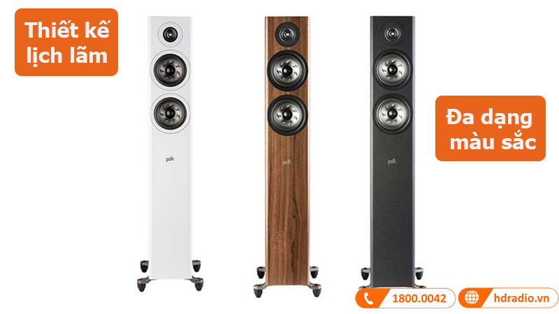 Loa đứng Polk Audio Reserve R500 thiết kế thanh lịch đa dạng màu sắc