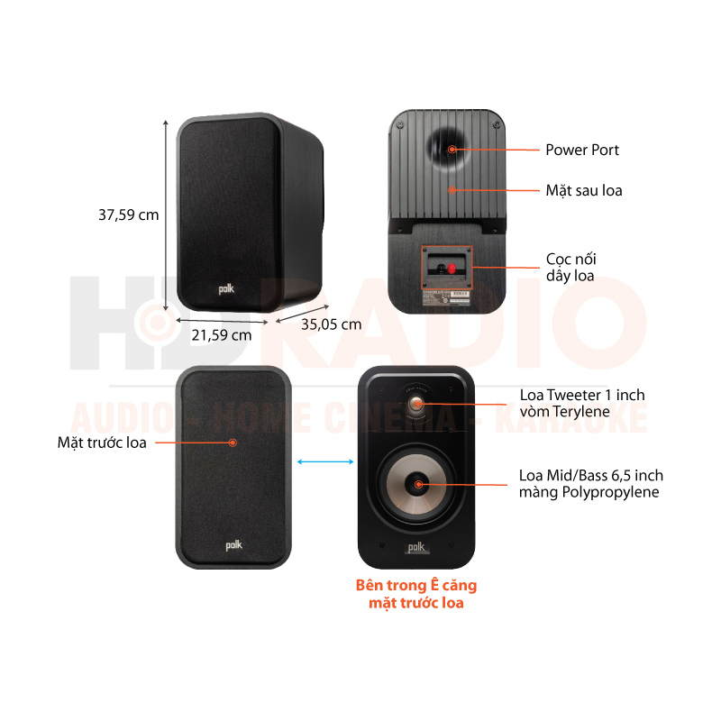 Chú thích Loa Polk Signature Elite ES20