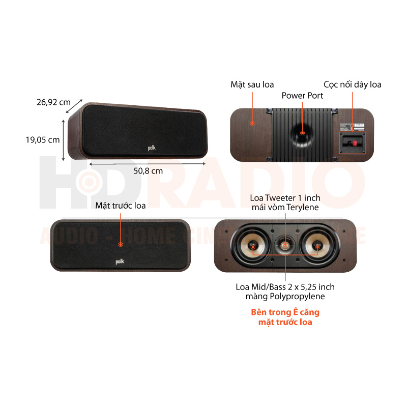 Chú thích Loa Polk Signature Elite ES30