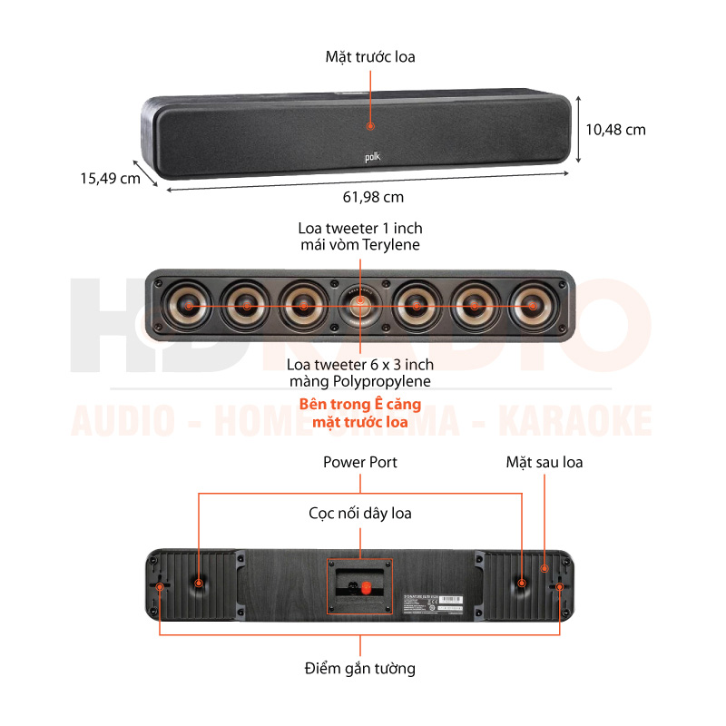 Chú thích Loa Polk Signature Elite ES35