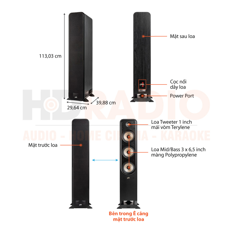 Chú thích Loa Polk Signature Elite ES60