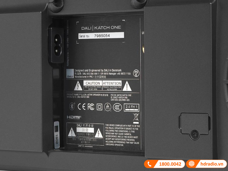 cac cong ket noi dau vao va dau ra loa dali katch one