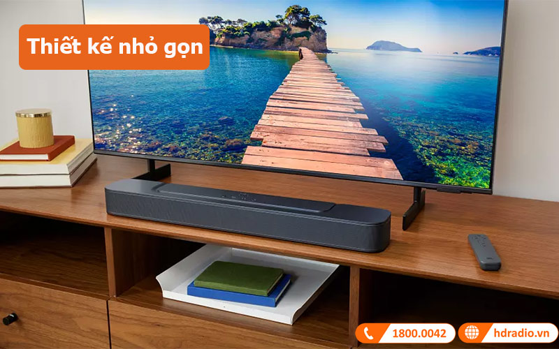 Loa soundbar JBL Bar 2.0 All-in-one MK2 Thiết kế nhỏ gọn