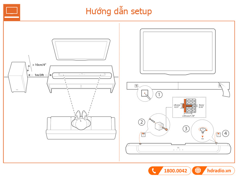 Huong dan su dung loa JBL Bar 2.1 Deep Bass MK2