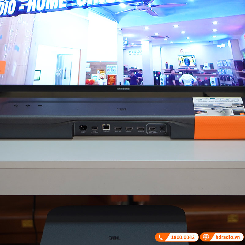 Loa JBL Bar 1000 Chính Hãng, Công Suất 880W 3D Dolby Atmos và DTS, Bluetooth 5.0, Wifi, HDMI, Optical (Âm Thanh Vòm Ảo 7.1.4 Kênh)-12