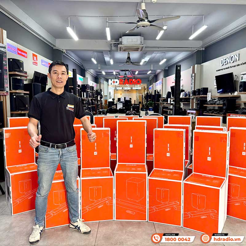 Loa JBL Bar 1000 Chính Hãng, Công Suất 880W 3D Dolby Atmos và DTS, Bluetooth 5.0, Wifi, HDMI, Optical (Âm Thanh Vòm Ảo 7.1.4 Kênh)-34