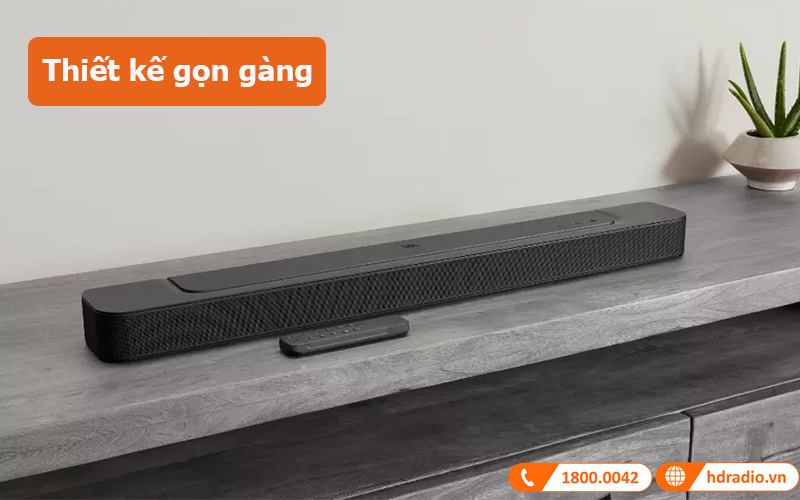 Loa soundbar JBL Bar 300 thiết kế gọn gàng 