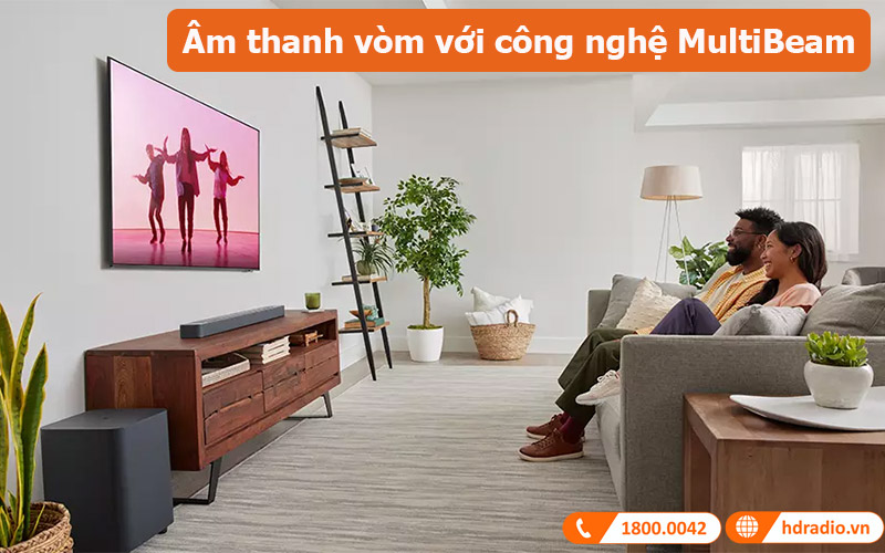 Loa soundbar JBL Bar 500 âm thanh vòm Dolby Atmos với công nghệ MultiBeam