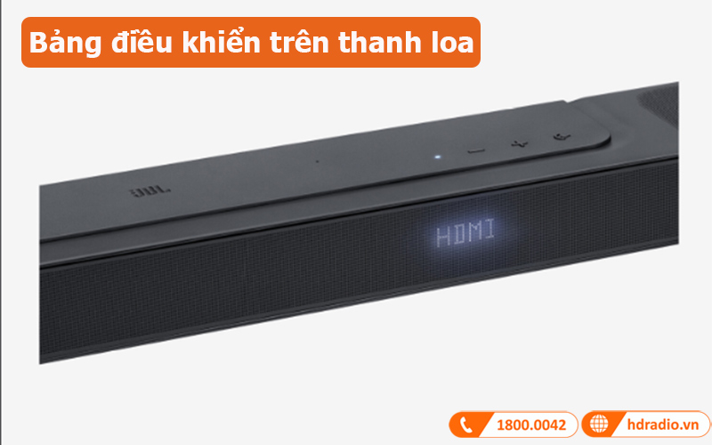 Loa soundbar JBL Bar 800 bảng điều khiển trên loa thanh 