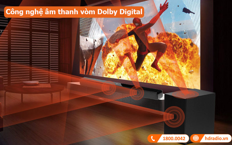 Loa soundbar JBL Cinema SB170 công nghệ âm thanh vòm 
