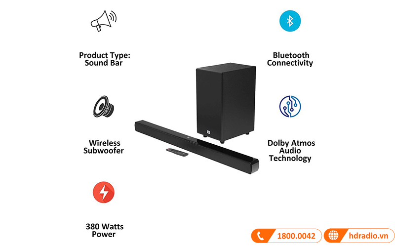 Loa soundbar JBL Cinema SB190