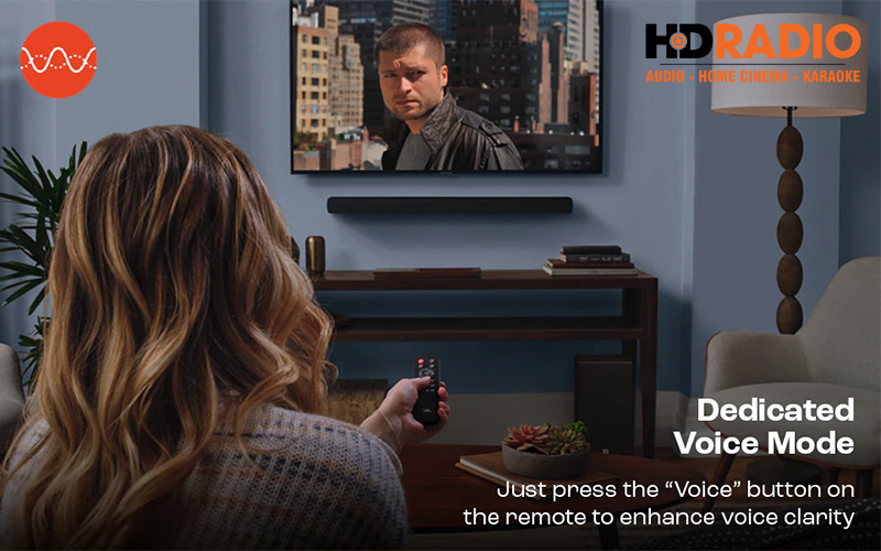 Loa soundbar JBL Cinema SB190 tăng cường lời thoại 