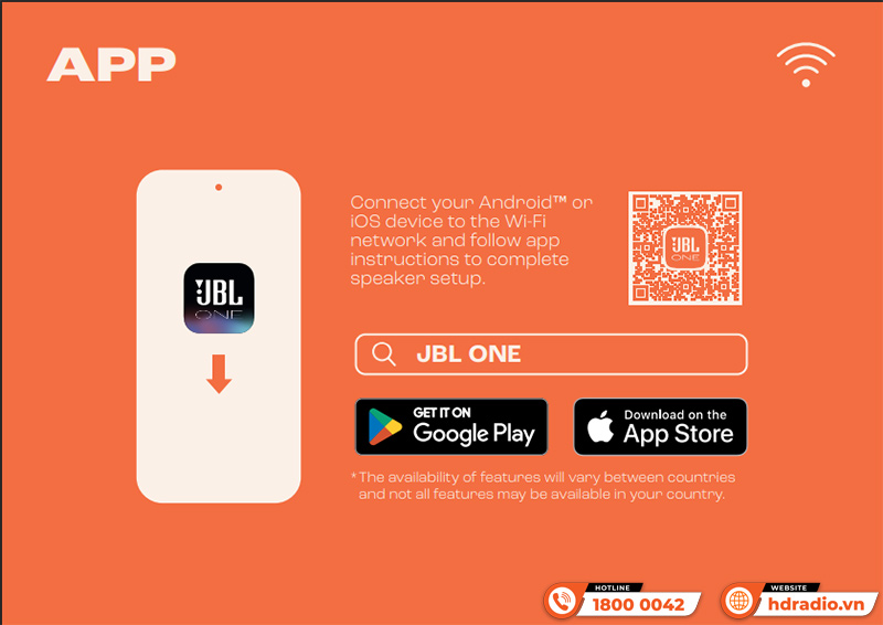 Loa Soundbar JBL Bar 300MK2 tương thích với ứng dụng JBL ONE