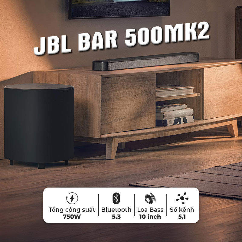 Đặc điểm nổi bật của Loa Soundbar JBL Bar 500MK2