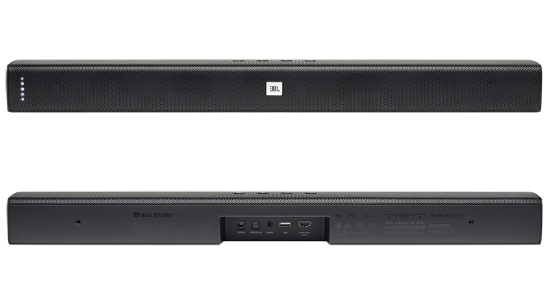 Mặt trước và mặt sau Loa Soundbar JBL Bar Studio Noir