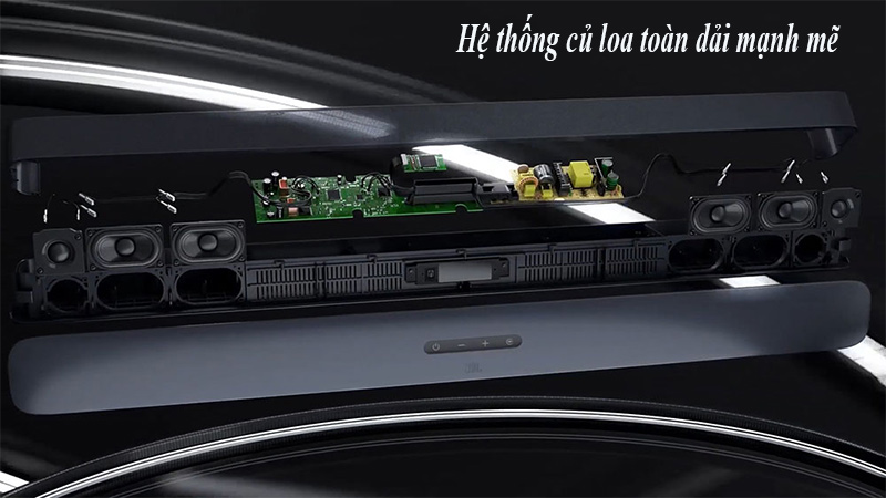 thanh soundbar trên loa JBL 2.1 Deep Bass 