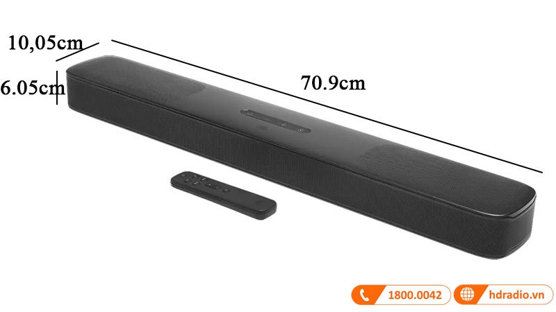 kich thuoc loa soundbar JBL Bar 5.0 MultiBeam