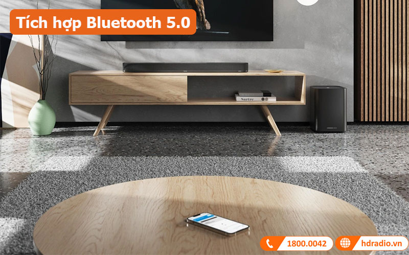 Loa Sennheiser Ambeo Soundbar Plus trang bị bluetooth 5.0