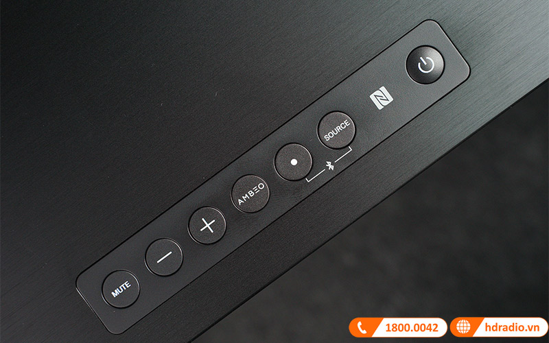 Loa Sennheiser Ambeo Soundbar nút chức năng 