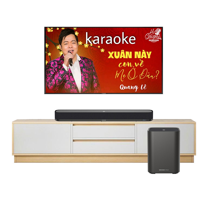 Bộ loa soundbar Sennheiser SB25 (Ambeo Soundbar mini, Ambeo Sub)