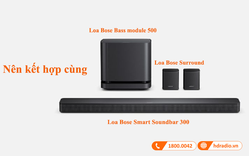cac san pham mua kem cung loa bose smart soundbar 300