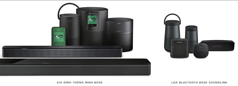 hệ sinh thái âm thanh thông minh Bose