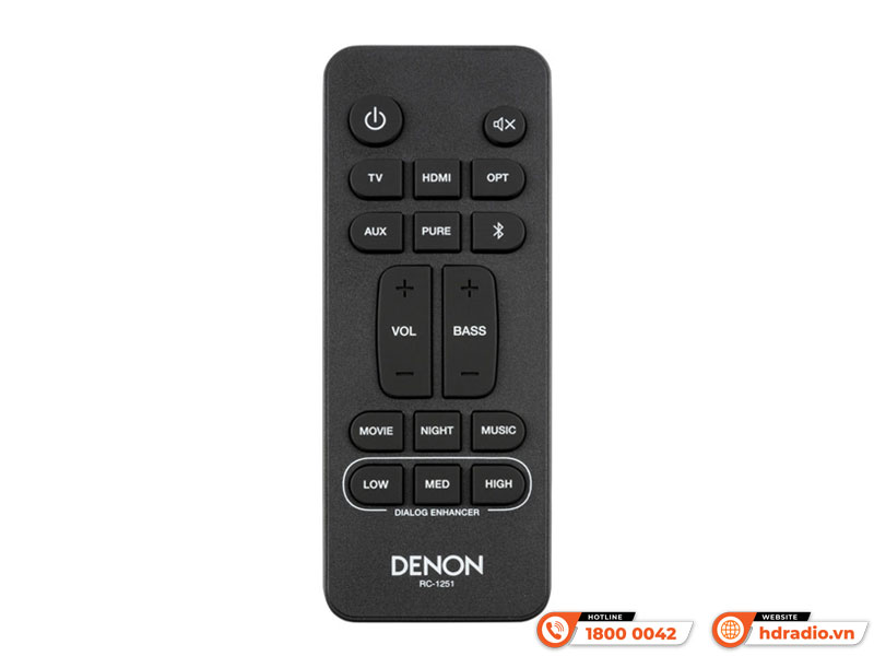 Điều khiển Loa soundbar Denon DHT-C210