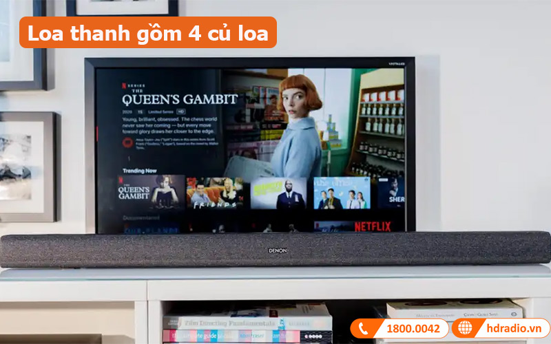 Loa soundbar Denon DHT-S416 loa thanh gồm 4 củ loa 