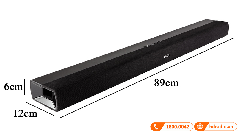 Kích thước loa soundbar Denon DHT-S216