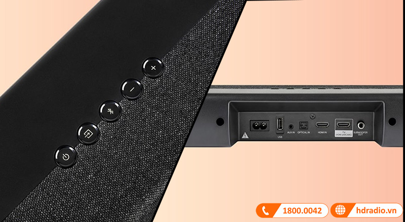 cac nut hieu chinh va cong ket noi cua denon dht s217