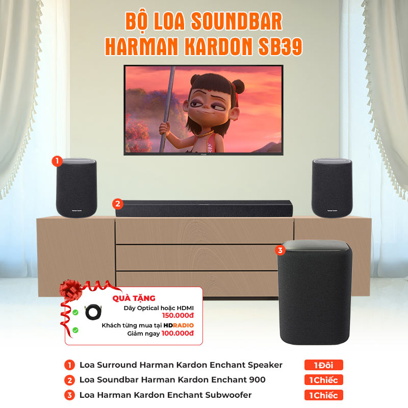 Bộ loa soundbar Harman Kardon SB39