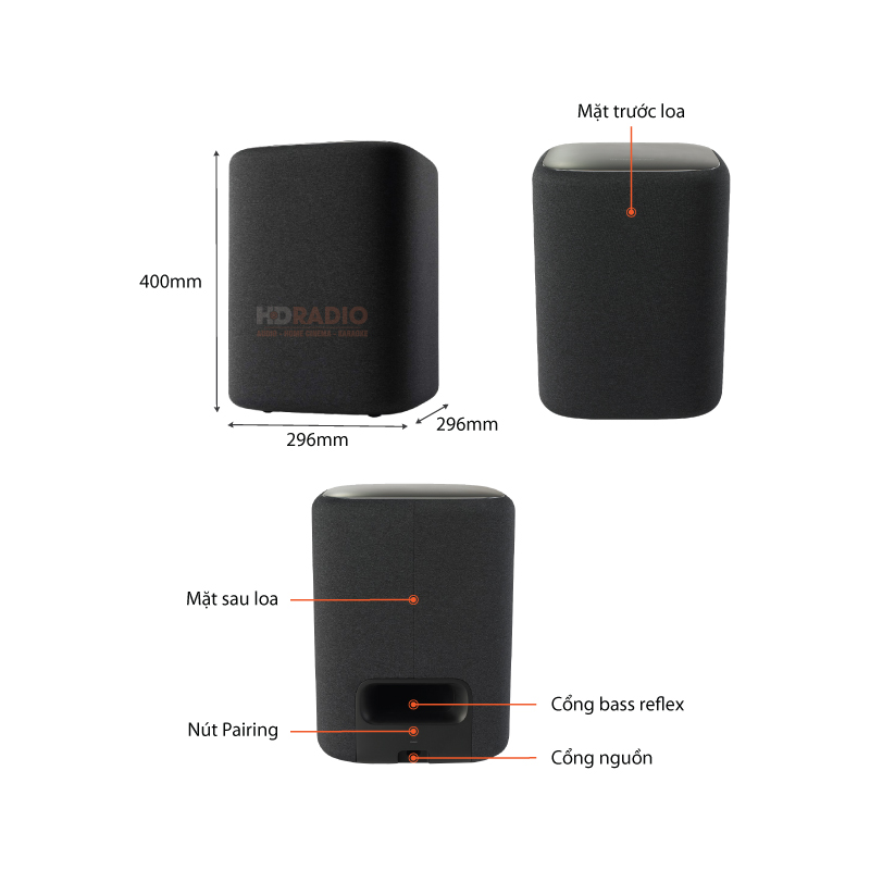 Chu thich Loa Harman Kardon Enchant Subwoofer