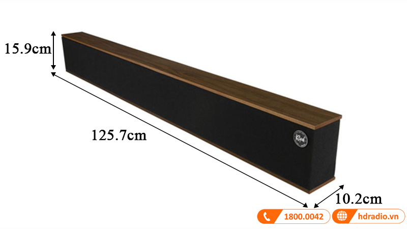 kich thuoc loa klipsch heritage theater bar