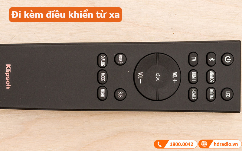 Loa soundbar Klipsch Cinema 800 5.1 System đi kèm điều khiển từ xa 