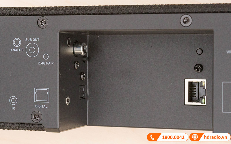 Loa soundbar Klipsch Cinema 800 5.1 System kết nối có dây đa dạng 