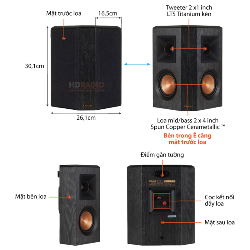chu thich loa klipsch rp-402s