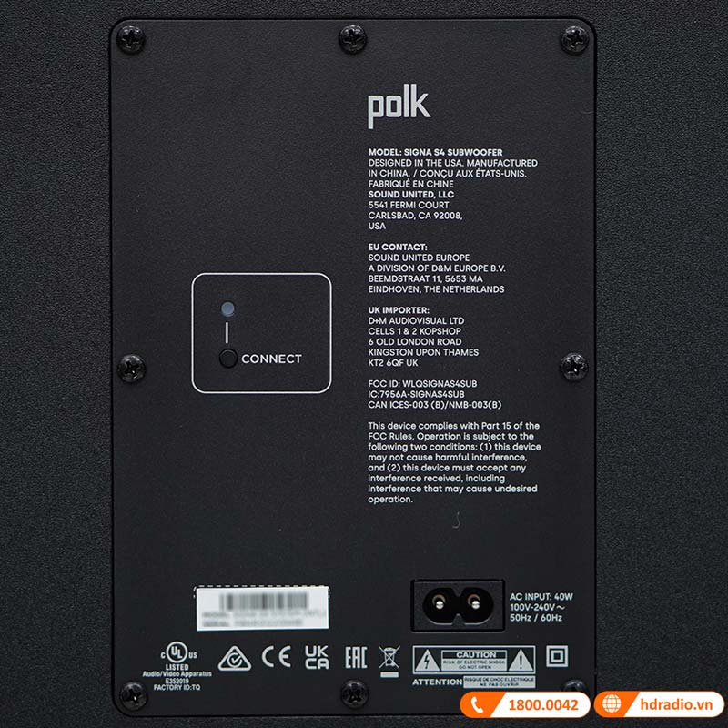 Loa Soundbar Polk Signa S4, Âm Thanh 3D Dolby Atmos, AUX, Bluetooth, USB, HDMI eARC, Optical, Có Remote-11