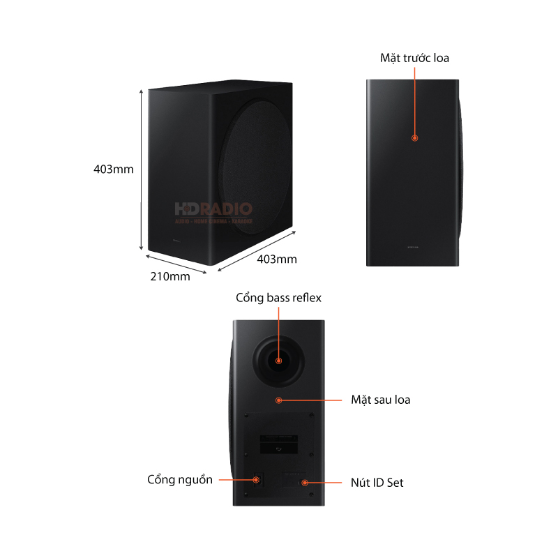 Chu thich Loa Soundbar Samsung HW-Q930B